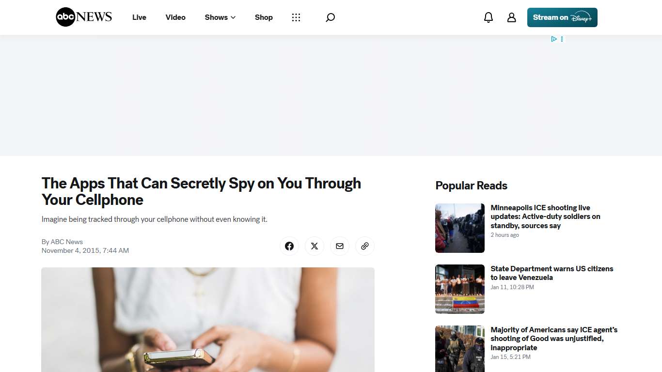 The Apps That Can Secretly Spy on You Through Your Cellphone - ABC News